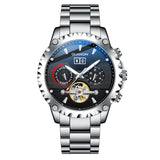 GUANQIN Men's Military Watch High Quality Automatic Mechanical Bracelet Stainless Steel Sapphire Automatic Mechanical Movement
