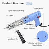2 in 1 Cut and Loop Pile Kit - Electric Carpet Rug Gun with Yarn Tufting Cloth
