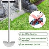 Garden Trimming Scraper Half Moon Shape T-Grip Handle Sharp Serrated Lawn Trimming Scraper With Handle Lawn Edger