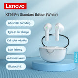 XT95PRO Standard, Non-luminous Lenovo Thinkplus Bluetooth Headsets for Wireless Binaural TWS5.1 Sports Games