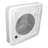 RV Roof Vent Fan Simple Installation 12V High Efficiency Reversible 3.6W RV Air Ventilation Ceiling Fan with Light for Boat