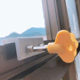 6 Pieces Adjustable Sliding Window Locks Stops Aluminum Alloy Door Frame Security Lock With Keys