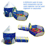 Childrens Pool Ball Pit Crawl Tunnel Outer Space Tent For Kids Indoor Outdoor Play House