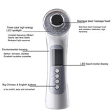 Facial Cleaner Device Photon rejuvenation whitening Beauty tool ion nutrition conducting Ultrasonic Massager