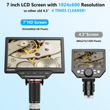 DM201 Pro 7inch digital high definition industrial inspection mobile phone maintenance magnifying electron microscope