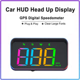M2S Head Up Display Automotive GPS Digital Speed Tester HD Car Windshield Projector HUD Speedometers for All Vehicles