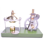 Model,Vertical Transparent Cylinder Steam Engine Physics Science Experiment Model Toy