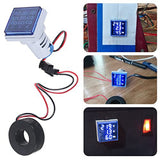 2PCS Current Voltage Hertz Meters Digital 3In1 22Mm Voltmeter Ammeter Hz Meter Current Frequency Indicator AC 60-500V