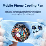 Radiator Universal Magnetic Cell Phone Fan with Low Noise Operation Light for Smartphone Semiconductor