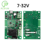 USB 7-32V DIY 1 Channel Jog Inching Self-Locking WIFI Wireless Smart Home Switch, Voice Remote Control with Alexa