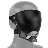 Cyberpunk Cosplay Commander Full Face Anti-fog Paintball Mask Double Sided Detachable Airsoft CS Protective Gear