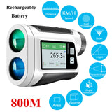 600M - 1500M Laser Rangefinder Monocular Telescope for Golf Hunting Range Finder Distance Meter with Slope Correction Flag Lock