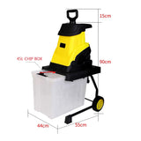 2500W household wood branch garden leaf electric high power crusher