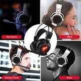 Somic Wired Gaming Headset 7.1 Channel Professional Vibrating LED Light USB Interface Surround Sound Headphone Black
