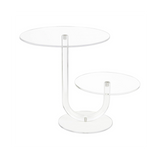 2 Tier Cupcake Display Stand Round Acrylic Shelf DIY Candy Dessert Tower Rack Wedding Party Cake Decorating Tool