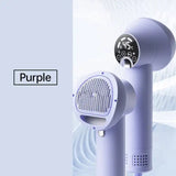 Low Noise with Slicker Brush Portable Hair Blower Adjustable Temp Blow Dryer for Cat Dog Pet Grooming Tool