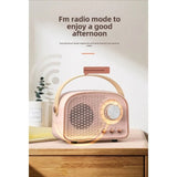 Retro Mini Bluetooth Speaker DW21 Classical Sound Stereo Subwoofer Portable Decoration Speakers Home Music Player