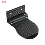 Shower Footstool  Black/Silver Aluminium Alloy Wall Mounted Footrest Step Anti-Slip Footrest  Bathroom Rest Pedestal Footstool