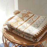 Bohemian Large Shawl Simple Nordic Blankets Acrylic Napping Blanket Sofa Cover Knitted Soft Winter Warm Decor