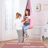 Portable Swing Toy Set Therapy Elastic Hammock Hanging Chair Home Rooms Indoor Yoga Suspension Beds Sensory Autism Kids New