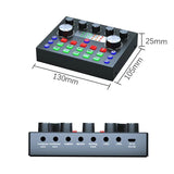 Card Studio Record Professional Soundcard Bluetooth Microphone Mixer Voice Changer Live Streaming Audio Sound Mixers