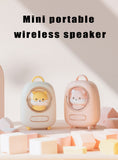 Wireless Bluetooth 5.0 Speaker Mini Portable Space Capsule Receiver Digital with Microphone Atmosphere Light Support Long Batter