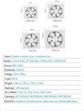 Powerful Bathroom Extractor Exhaust Ventilating Strong Fan For Kitchen Toilet Window Ventilation Duct Wall Fans