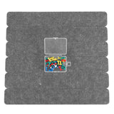 12Pcs Bulletin Bar Self-Adhesive Felt Board Strip For Office Classroom Home Wall Decorative Gray