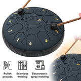 6 Inch 11 Notes Hand Pan with Bag Music Book Drum Mallets Percussion Instruments for Yoga Meditation Unique Gift