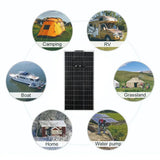 18V 300W Solar Panel Kit Charge 12V PET Flexible Solars Cells Battery Charger for Camping Car RV Mobile Phone