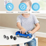 Plastic Roll 2mm Dia Shaft Car Truck Model Toys Wheel 20mmx6mm 20Pcs