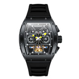 GUANQIN Fashion Business Mens Watch Automatic Mechanical Automatic Watch Bracelet Accessories Stainless Steel Waterproof Clock