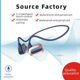 X3 Bluetooth Earphones Air Conduction Headset Ear Hook Sport Earphones Touch Control Noise Reduction Headphones