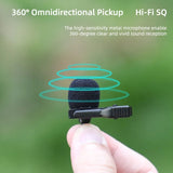 Lavalier Clip-on Type-C Connector Plug & Play Compatible with Insta360 ONE R/RS/X2/RS Microphone