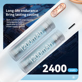 Handheld Air Cooler - Outdoor Portable with Semiconductor Refrigeration. 2200mAh Battery, USB Rechargeable Cold Fan