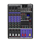 4 Channel Bluetooth 99 Effect Mixer LCD Screen MP3+48V Phantom Power Home Performance USB Sound Card Small Mixers US EU Plug