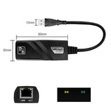 Ethernet LAN adapter with to RJ45 cable, 10/100Mbps cable for My Box Xiaomi, PC, Windows 10, USB 3.0 network card