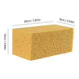 Extra Large Cleaning Honeycomb Coral Yellow Thick Soft Sponge Block Car Supplie Auto Wash Tools Absorbent