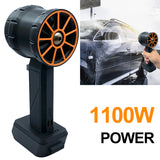 XL Turbo Handheld Ducted Rechargeable Portable Super Jet Fan - 2200g Thrust for Makita/Milwaukee 18/21V Battery