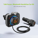 Car Handsfree MP3 Player Bluetooth 5.0 FM Transmitter RGB Modulator Music Car Kit PD18W QC3.0 Fast Charger