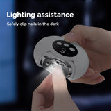 360° Rotating Electric Clipper Grinding and Polishing 2 in 1 Multifunctional Portable Automatic Nail Grinder Manicure Tool
