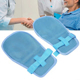 1Pair Restraint Glove Breathable Comfortable Adjustable Safety Finger Fixed Gloves Patient Hand Protector Prevent Injury
