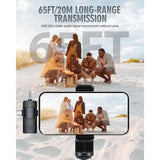 3 in 1 portable wireless lavalier microphone for Mobile live streaming, outdoor shooting, short video recording