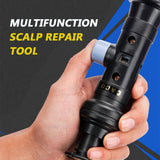 Leather repair tool, billiard cue, leather head curvature angle repair, three-in-one multi-function
