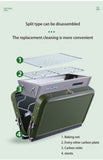 Outdoor Folding Portable Stainless Steel Grill, Small Skewer Stove, Household BBQ
