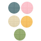 5Pcs Silicone Tripod Pad,For Hot Pots Pans, Heat Resistant Pot Holder Coaster For Tables And Countertops,Waffle