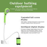Portable IPX7 Waterproof Camp Shower - 6000mAh Rechargeable Battery for Camping, Hiking, Backpacking, Beach, Pet Bathing