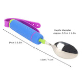 Adjustable Weighted Parkinsons Eating Aid Fork/Spoon Portables Tableware Elderly Stainless Steels Adaptive Utensil Rotat