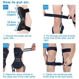 1/2PC Sport Joint Patella Power Lift Braces Elderly Walking Support Protect Fixed Booster Breathable Rebound Spring Knee