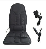 Electric Vibrating Massage Cushion Home Car Seat Portable Massager Infrared Heating Pat Back Vibrator Mat Pain Relief
